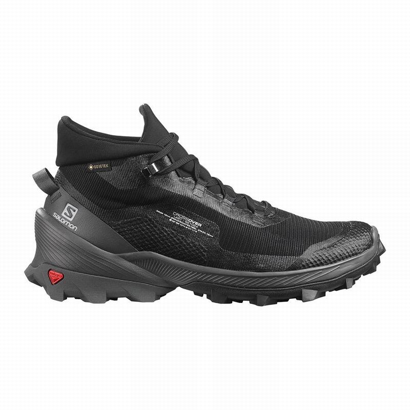 SALOMON CROSS OVER CHUKKA GORE-TEX Philippines - Women's Hiking Shoes - Black | 860217-SZW